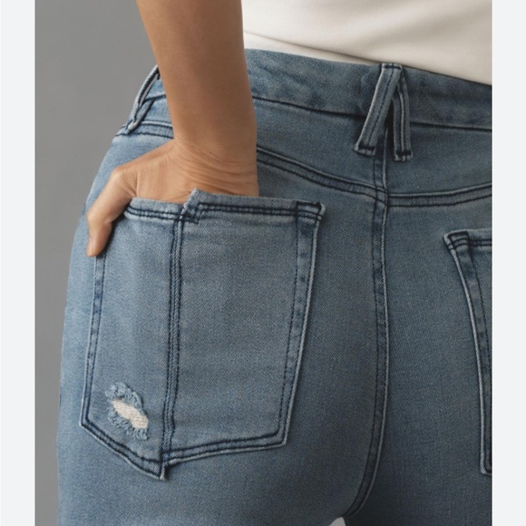 GOOD AMERICAN Good Straight Split Pocket Jeans - Picture 5 of 12